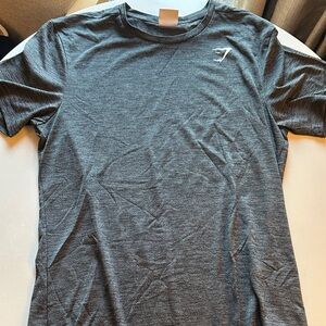 Gymshark Men’s Heather Charcoal Short Sleeve Training Tee